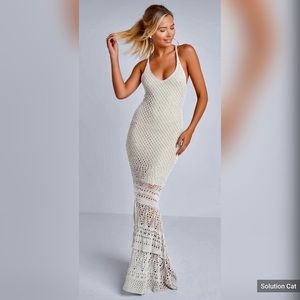 Crochet mermaid maxi